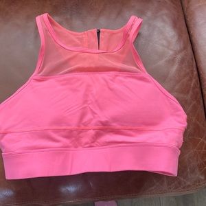 Pink Zyia All Star bra. Max support. Cute mesh. large